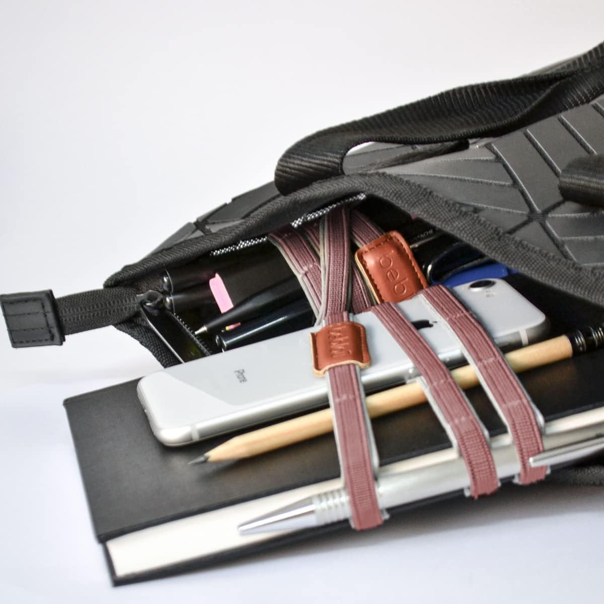 Beblau TWIST PACK Organizador portátil elástico con imán en el interior se puede acoplar a tu portátil, portátil, pantalla de PC.. Cualquier cosa!
