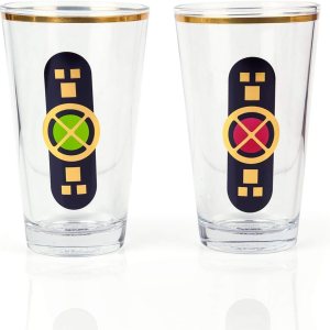 Juego de cristalería coleccionable de Star Wars The Last Jedi, juego de vasos de pinta de 16 onzas para agua, té, café o cerveza, cuenta con 2 Juego de cristalería coleccionable de Star Wars The Last Jedi, juego de vasos de pinta de 16 onzas para agua, té, café o cerveza, cuenta con 2