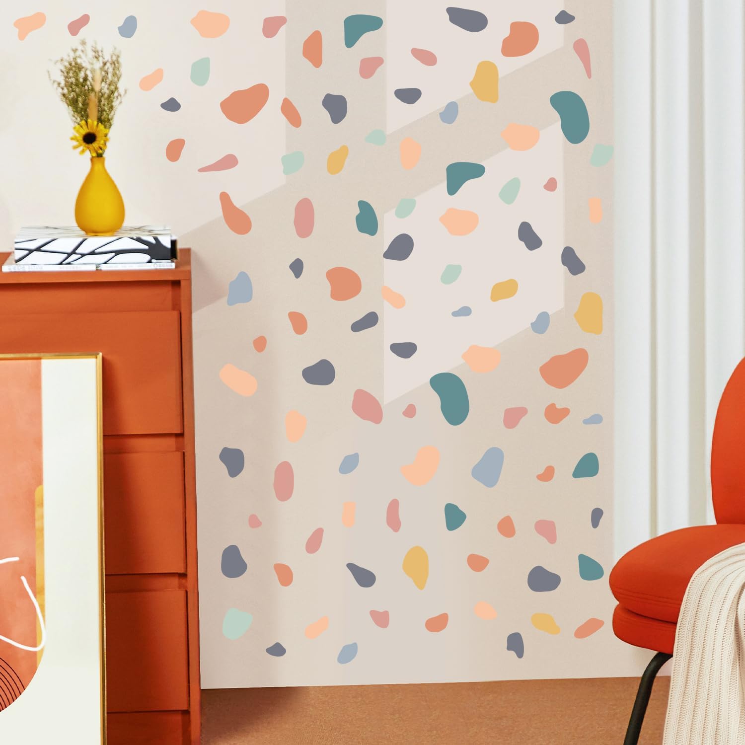 AOWDIAO 720 calcomanías irregulares de lunares para dormitorio, guardería, sala de estar, baño, aula, calcomanías de vinilo para pared, automóvil,