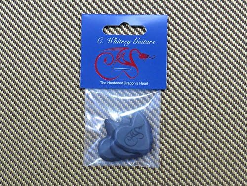 Púas de guitarra de corazón endurecido del dragón, 1500 horas de durabilidad, 0.098 pulgadas de grosor, paquete de tres