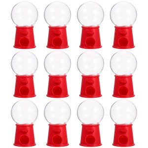 Toddmomy 12 unidades de plástico mini dispensador de caramelos de plástico máquinas de chicles pequeña máquina de chicles Adornment Party Candy Toddmomy 12 unidades de plástico mini dispensador de caramelos de plástico máquinas de chicles pequeña máquina de chicles Adornment Party Candy