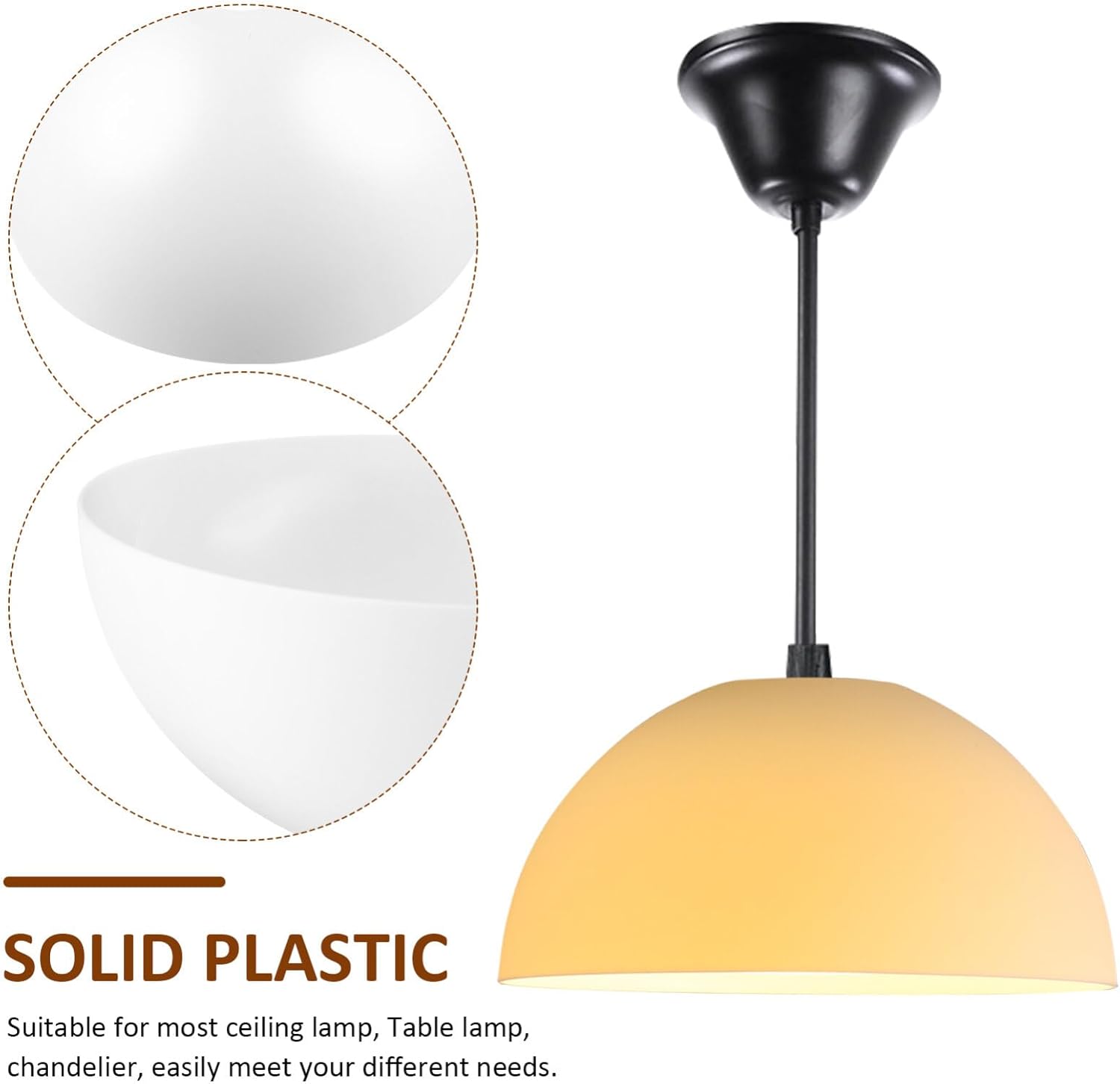 4 piezas de pantalla de lámpara de luz blanca para lámpara de mesa, pantalla de lámpara de cristal, pantalla con forma de tazón, pantalla de lámpara