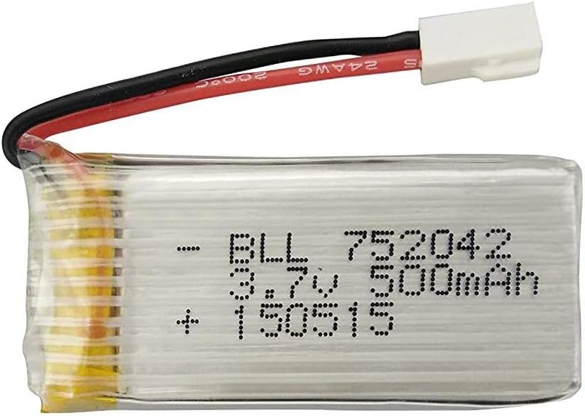 5PCS 3.7V 500mAh 25C Li Batería con 5 en 1 Cargador para JJRC H31 H37 H6D Hubsan X4 FPV H107C H107D H107L H107P H108 JXD392 JXD388 JXD385 UDI U85