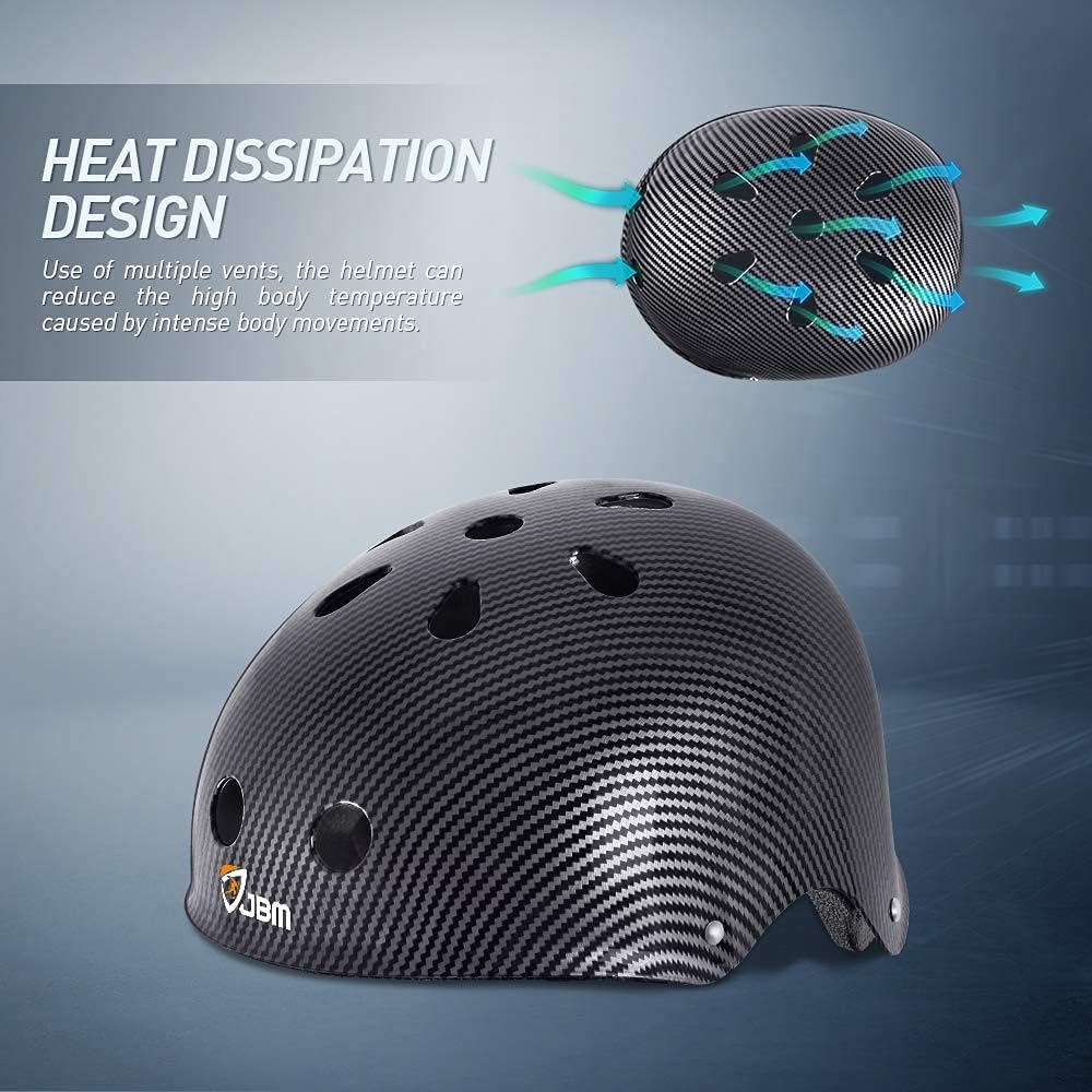 JBM Skateboard Helmet Bike Helmet Skate Helmet Skateboarding Helmet Scooter Helmets for Roller Skate Inline Skating Longboard