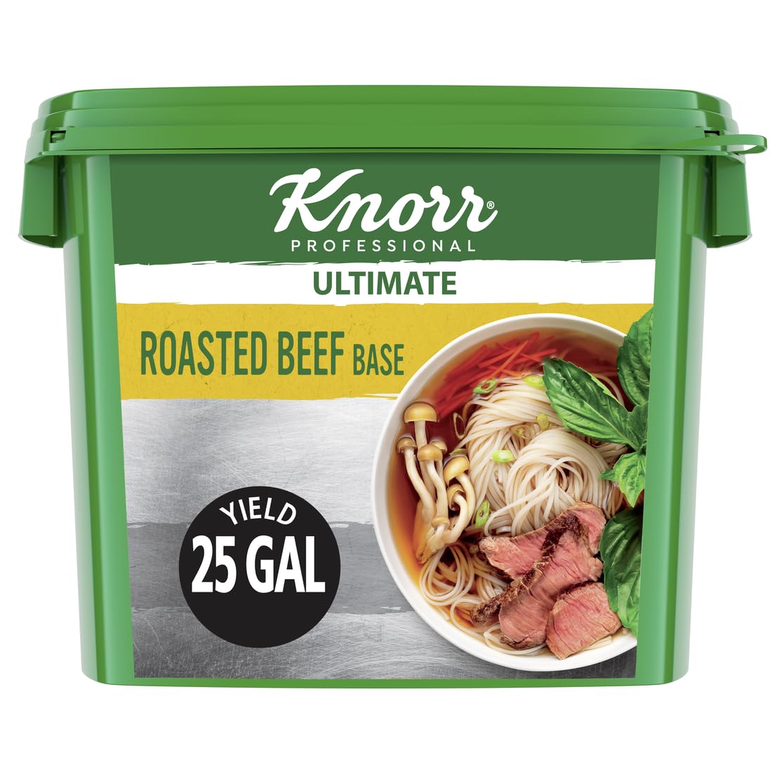 Knorr Professional Ultimate – Base de pasta de res sin gluten, sin sabores ni conservantes artificiales, sin MSG añadido, colores de fuentes