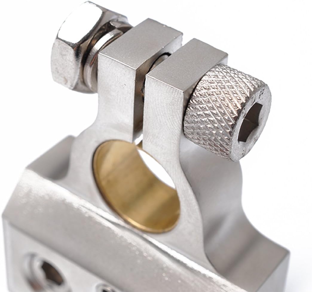 Juego de conectores de terminales de batería, cable doble calibre 10 y cable de calibre 8 positivo o negativo con anillos adaptadores (1 par)