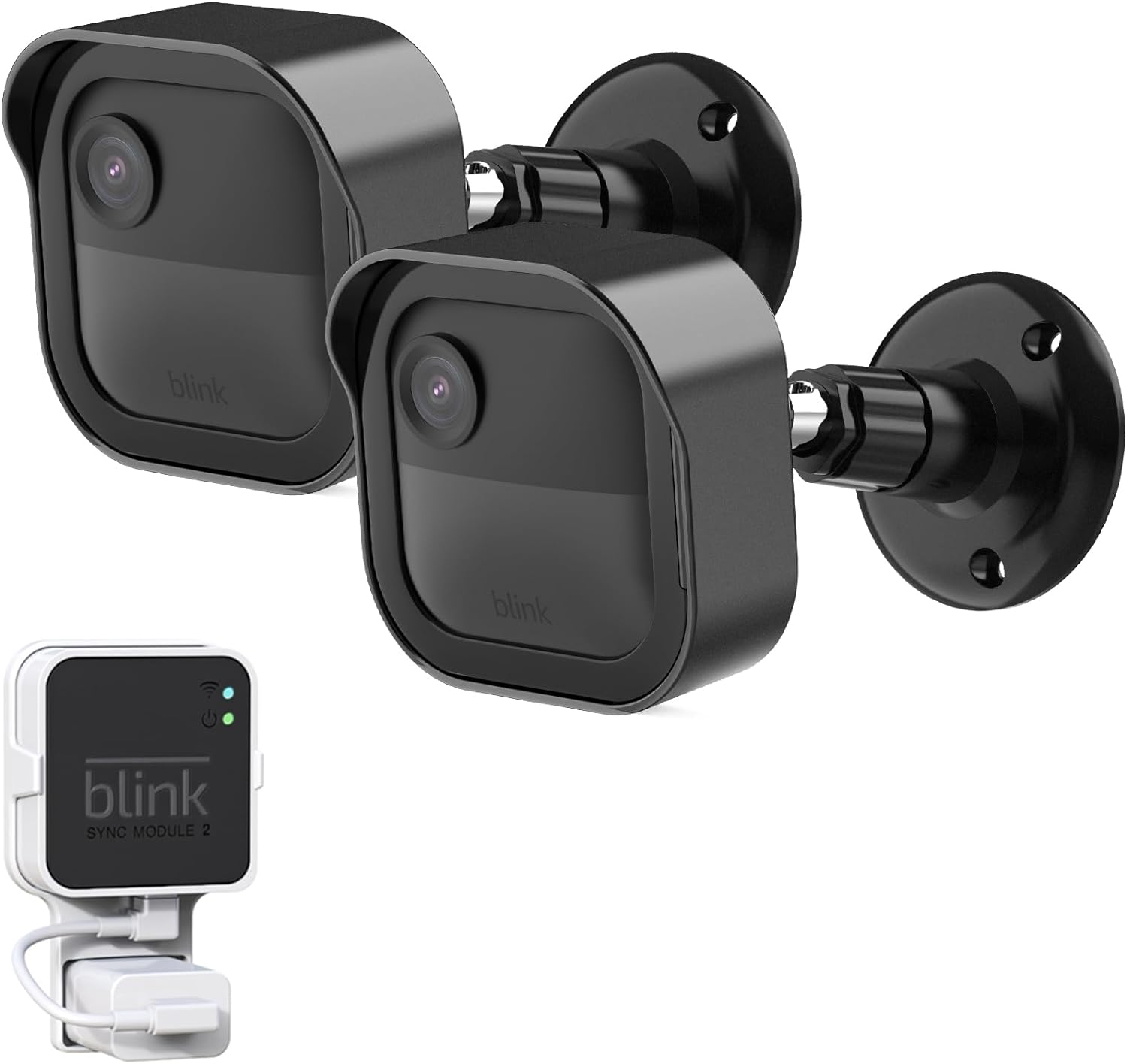Blink Outdoor 4 (4. generación), carcasa protectora resistente a la intemperie y montaje ajustable de 360 con módulo de sincronización 2 soporte