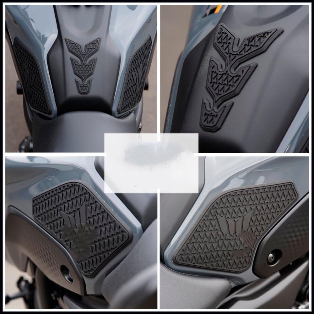 Adhesivo para tanque de combustible de motocicleta, antideslizante, para tanque de combustible, impermeable, calcomanía de goma 2021 para Y&AMAHA