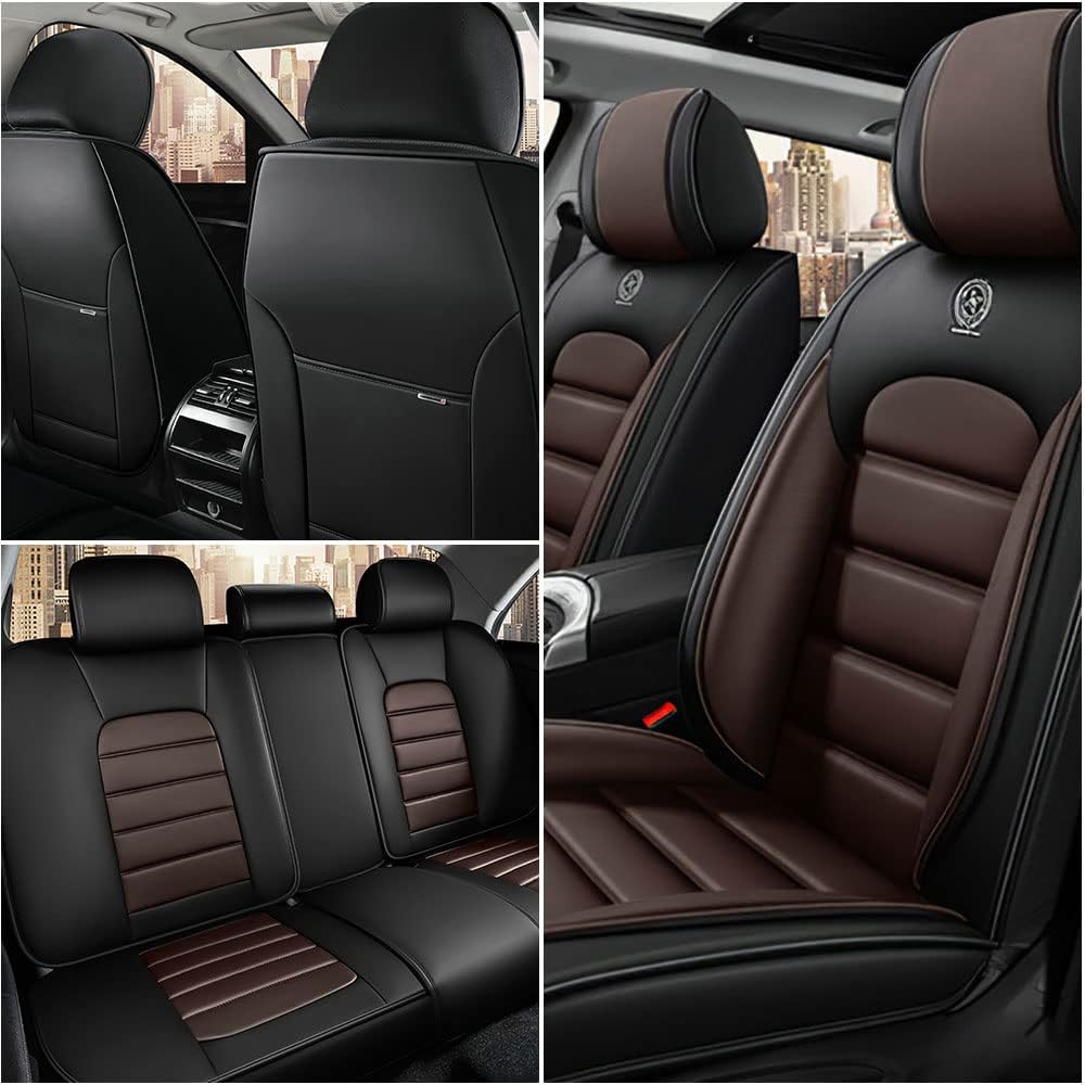 Fundas de asiento de automóvil para kia NIRO 2017-2023, impermeables, suaves, transpirables, de piel sintética, con bolsillos de almacenamiento