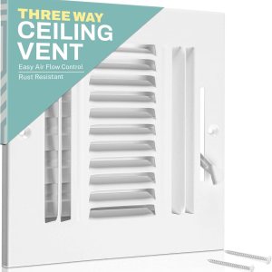 Home Intuition Rejilla de techo  Cubiertas de ventilación de aire para techo o pared del hogar  10 x 8 pulgadas (apertura de conducto), cubierta de Home Intuition Rejilla de techo  Cubiertas de ventilación de aire para techo o pared del hogar  10 x 8 pulgadas (apertura de conducto), cubierta de