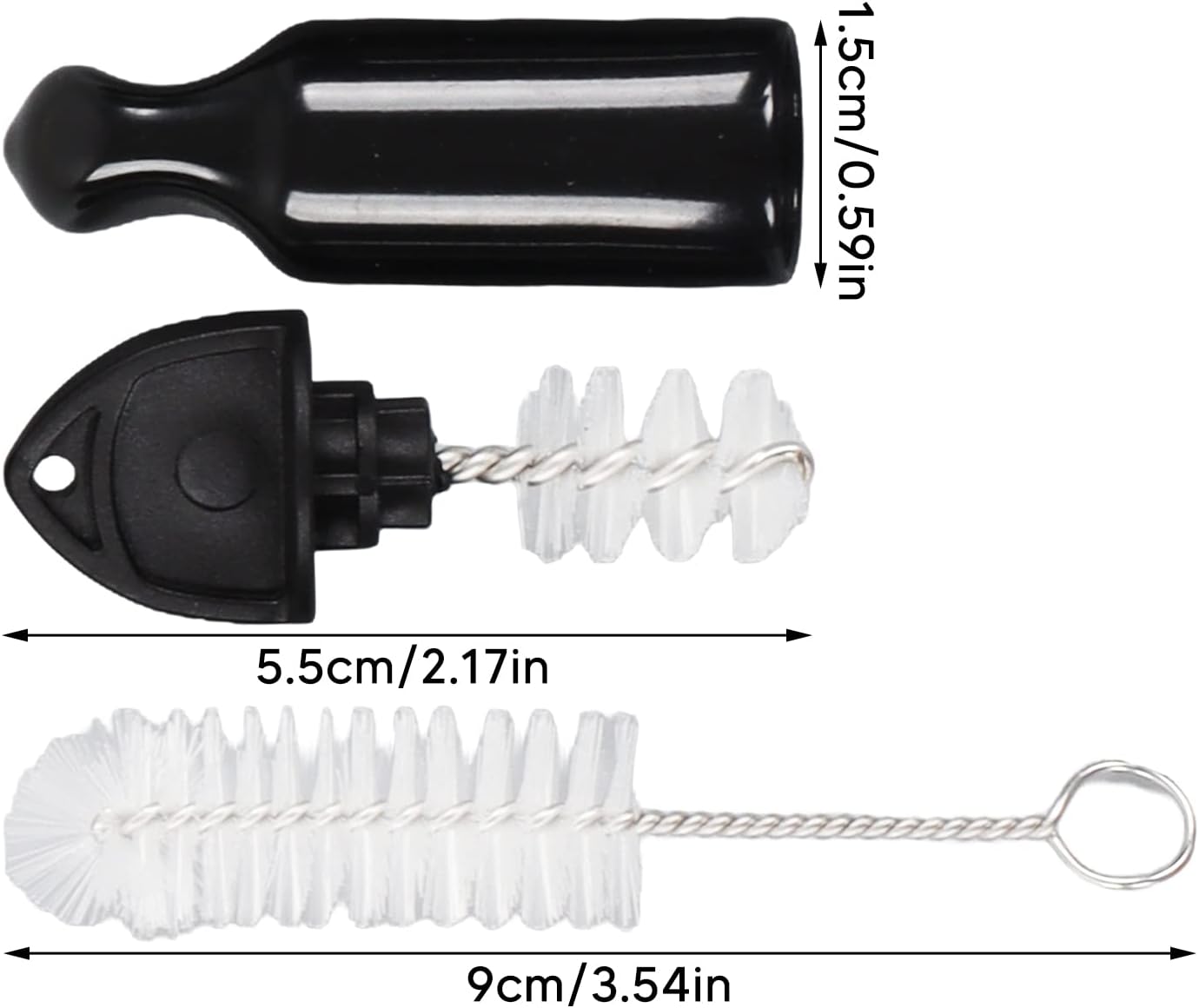 TOPINCN Grifo de cepillos largos para cerveza, barriles de cerveza Kegging para elaborar cerveza Tapón Tapón de cepillo de cepillo de higiene Kit de