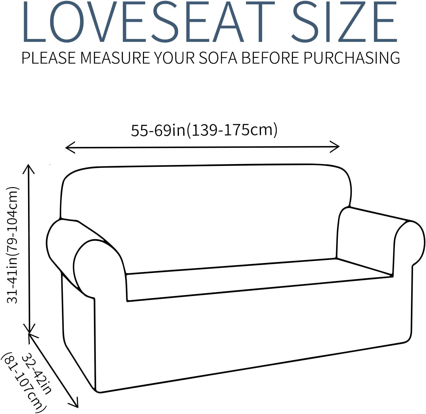 JIVINER – Fundas de sofá de alta elasticidad para sillón de 3 plazas, fundas de sofá elásticas de jacquard de 1 pieza, fundas para sofá
