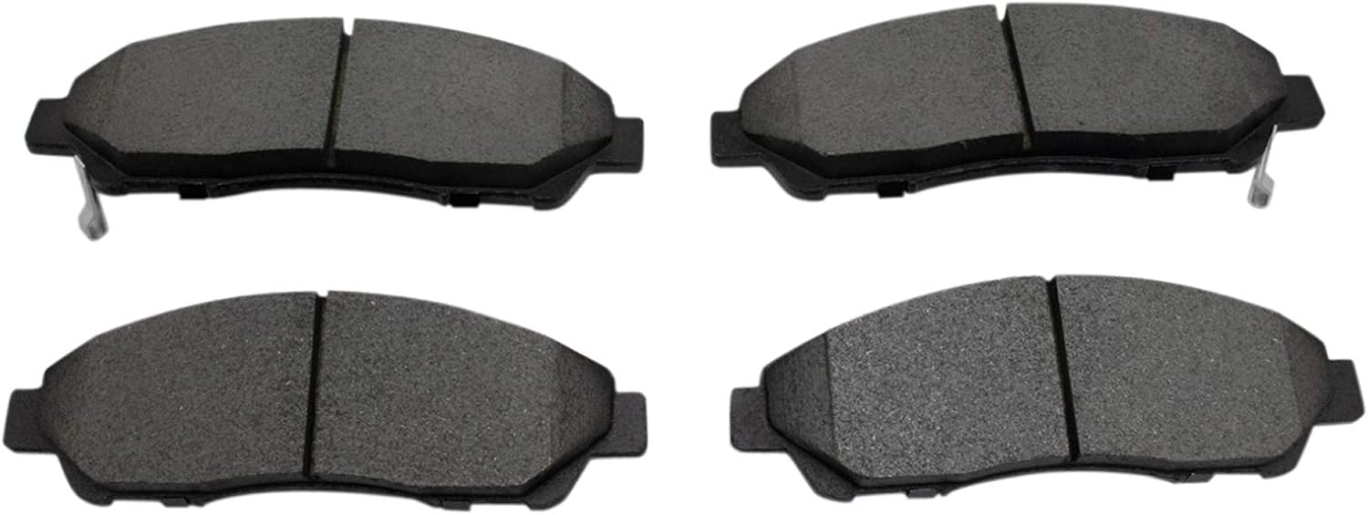 TRQ Pinzas de freno delanteras y rotores de cerámica compatibles con Honda Pilot 2009-2015