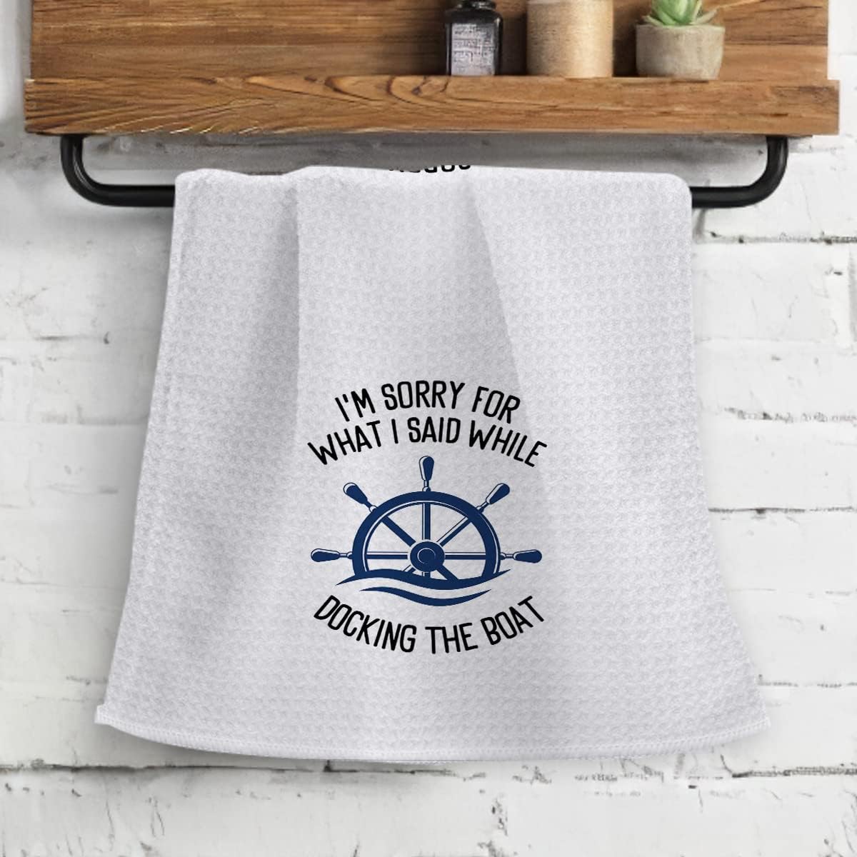 OHSUL Nautical I Am Sorry for What I Said While Docking The Boat – Toallas de cocina altamente absorbentes, paños de cocina, trapos de cocina,