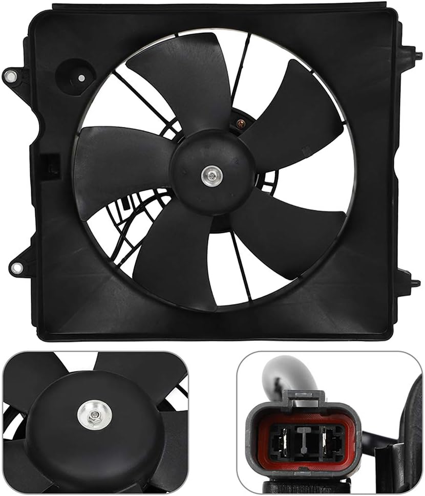 Ventilador de refrigeración eléctrico automotriz 2007-2009 para CR-V 2.4L AZHZ 600820 lado del conductorLH Ventilador delgado universal Push Pull