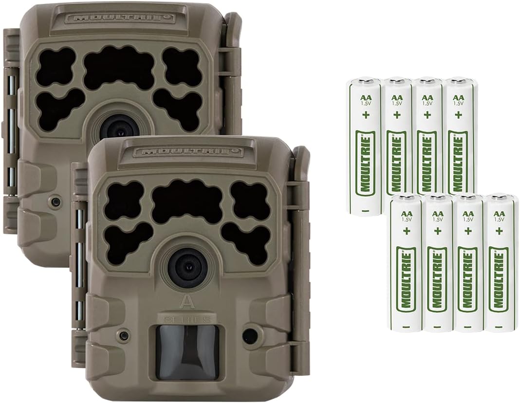Moultrie Kit de cámara Micro-32i Trail – Paquete doble, 720p, solo movimiento