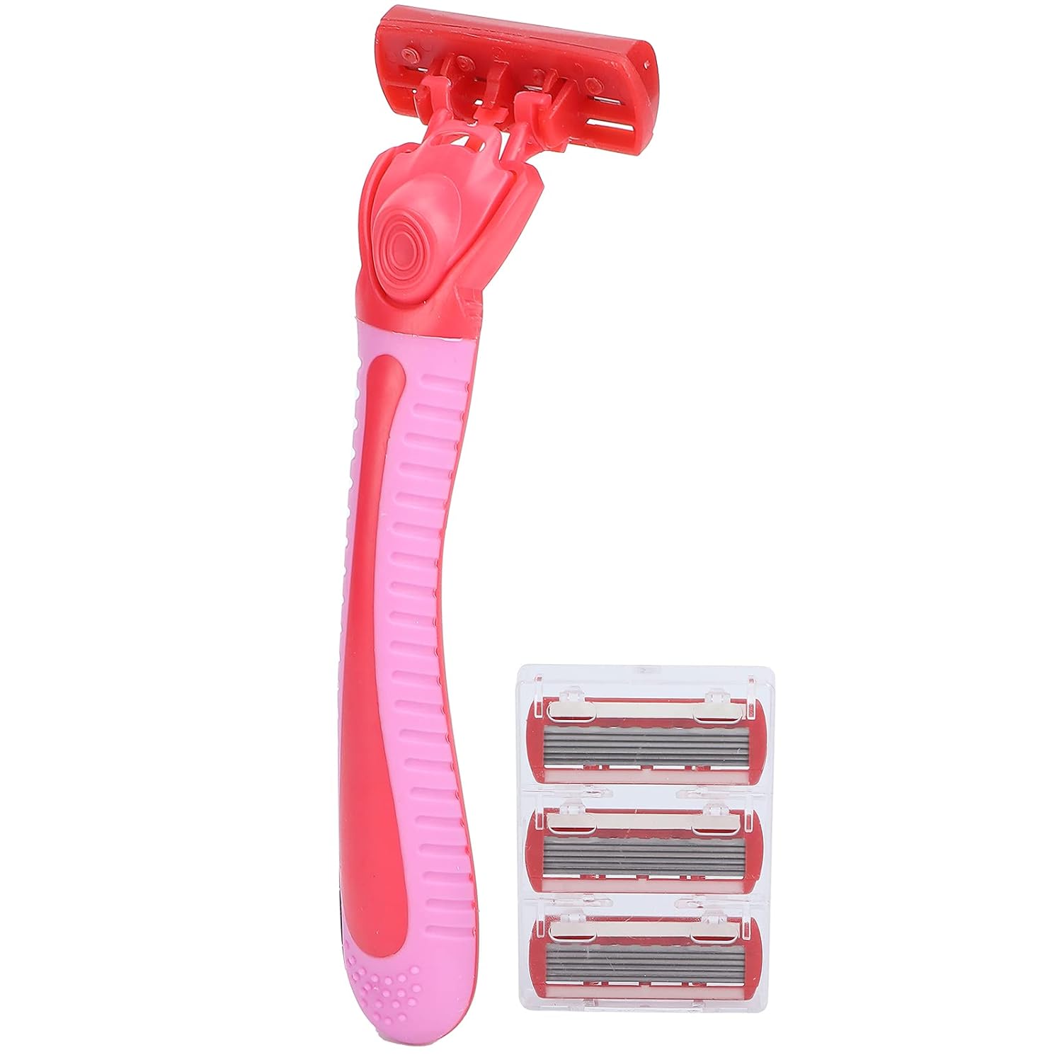 Maquinillas de afeitar para mujer, tira de lubricación, reutilizables, afeitadoras, hoja de detección elástica con 3 cuchillas para axila