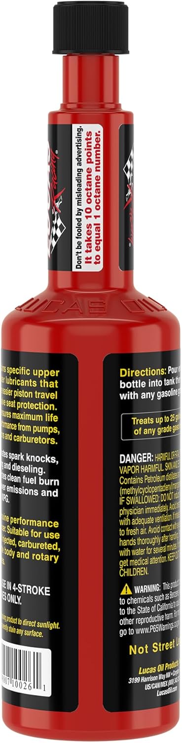 Lucas Oil 10026 Octane Booster – 15 onzas (paquete de 2)