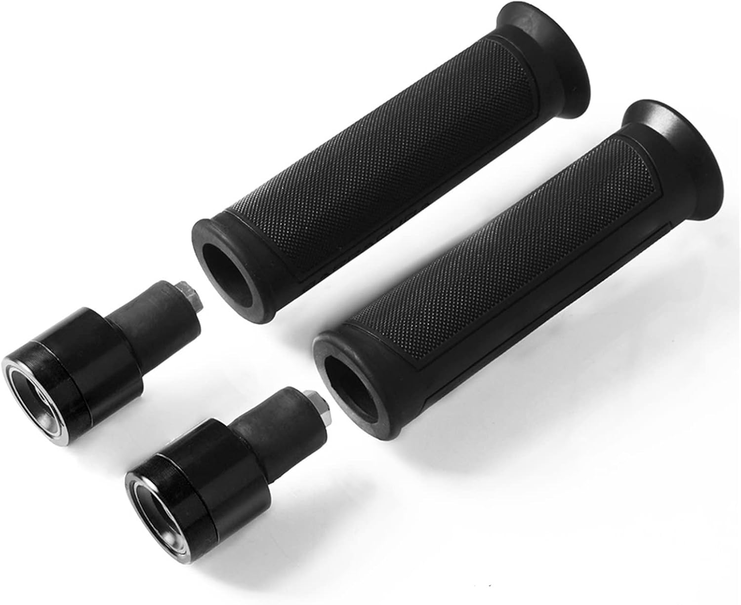 Manijas de manillar de goma de aluminio para motocicleta de 78 pulgadas con tapas de extremos de barra para Yamaha YZF-R15 YZF600 R1 R6 R6S USA