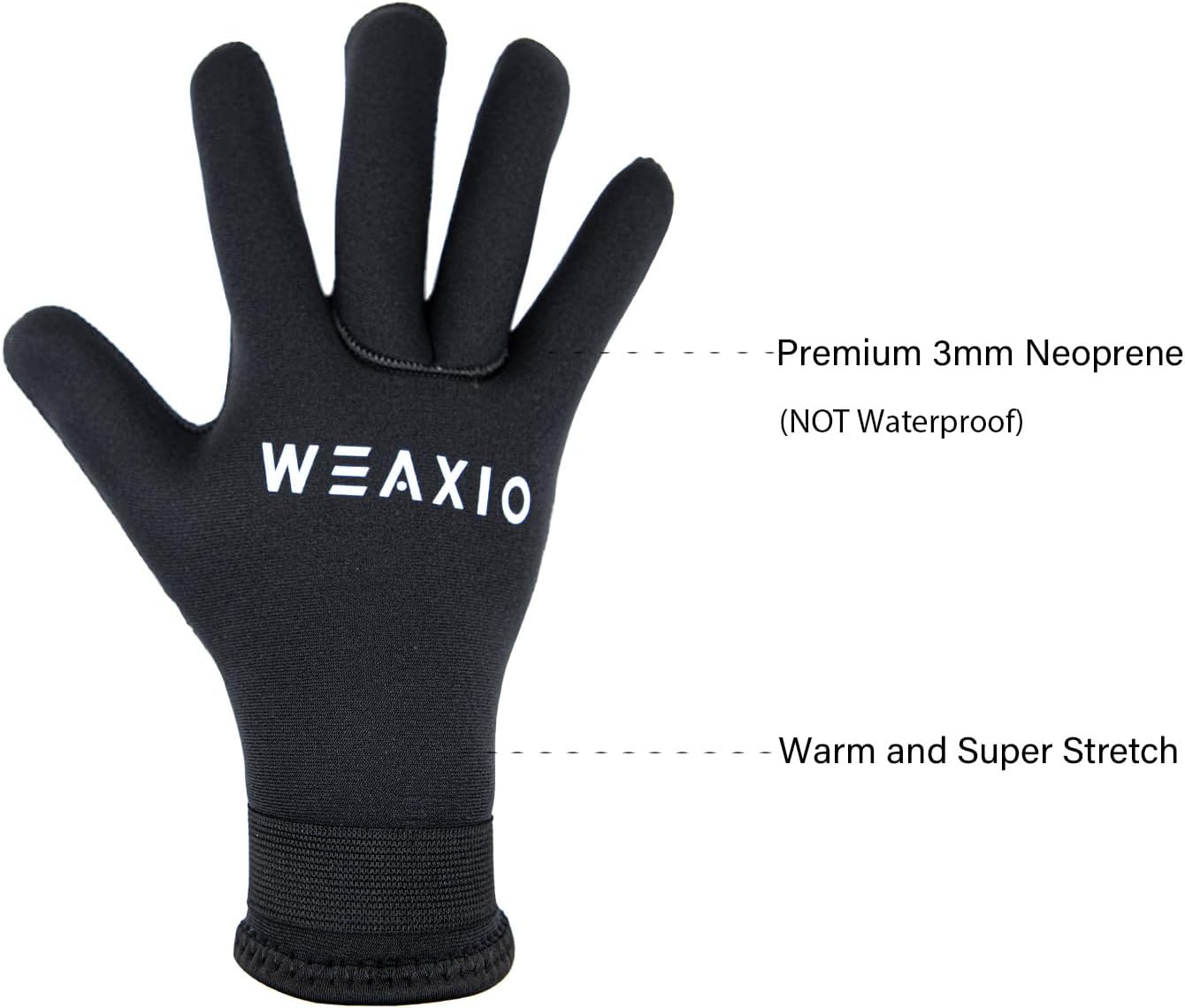 Premium Neoprene Gloves 3mm 5mm Men Women, Diving Wetsuit Gloves Keep Warm in Cold Water Swimming Gloves, NOT Waterproof