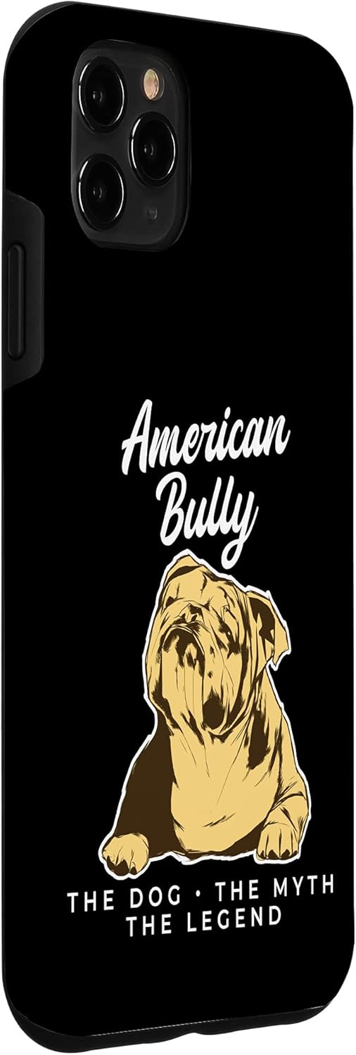Funda para iPhone 11 Pro Max American Bully The Dog The Myth The Legend Bully