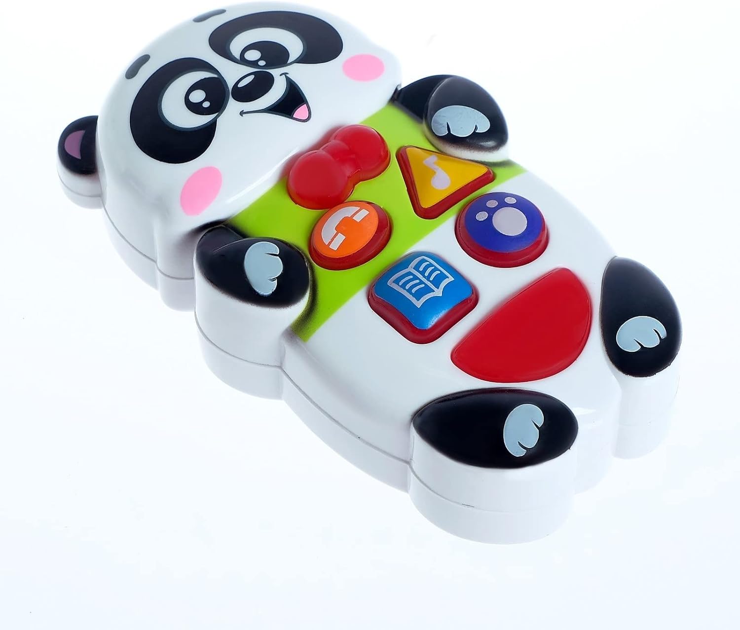 Juguete educativo ruso – Teléfono para niños pequeños con luz y sonido – Panda Phone para niños – Aprendizaje de ruso – Teléfono interactivo ruso