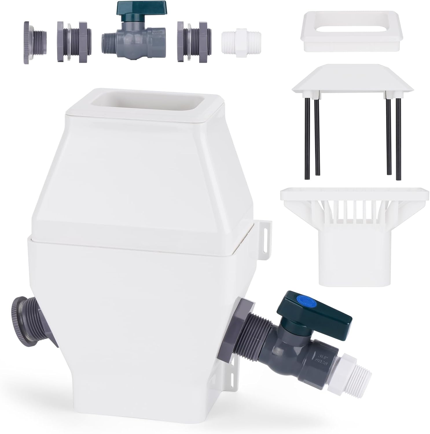 Rainwater Collection System-Tintsabo – Kit de desviador de barril de lluvia para bajantes estándar de 2 x 3 o 3 x 4 pulgadas, desviador de agua de