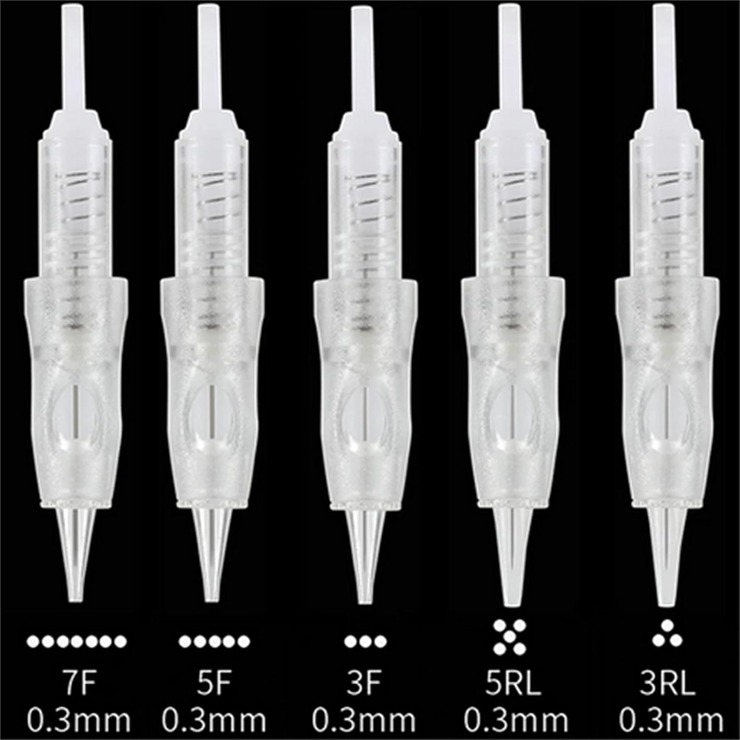 50 unidsPack desechables Microblading Nano agujas de maquillaje permanente agujas de tatuaje para máquina de tatuaje para Ombre polvo cejas labios