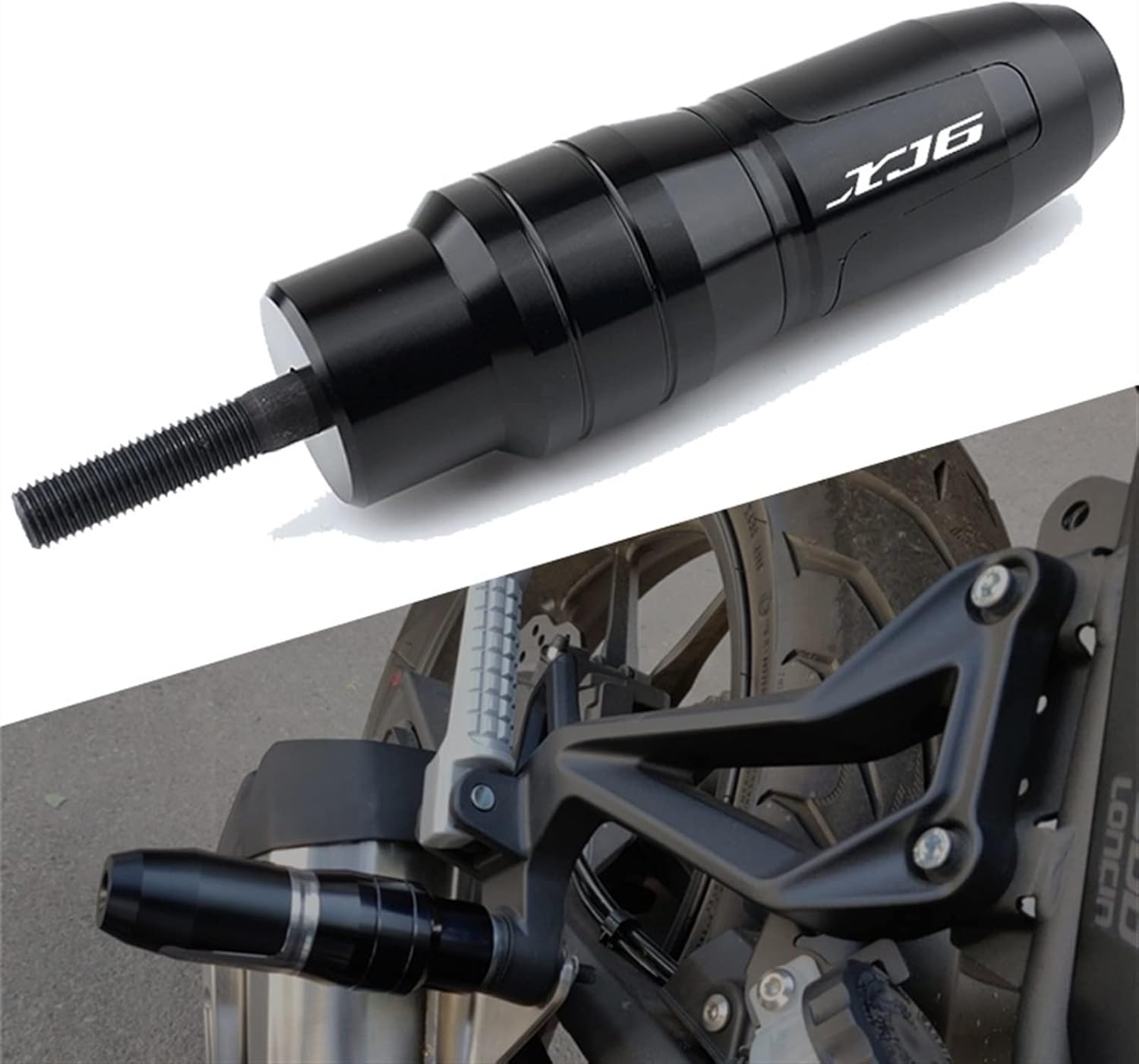 Para Yamaha XJ-6 Accesorios de motocicleta de desviación, marco CNC, almohadillas de choque, deslizadores de escape, protector de choque (color