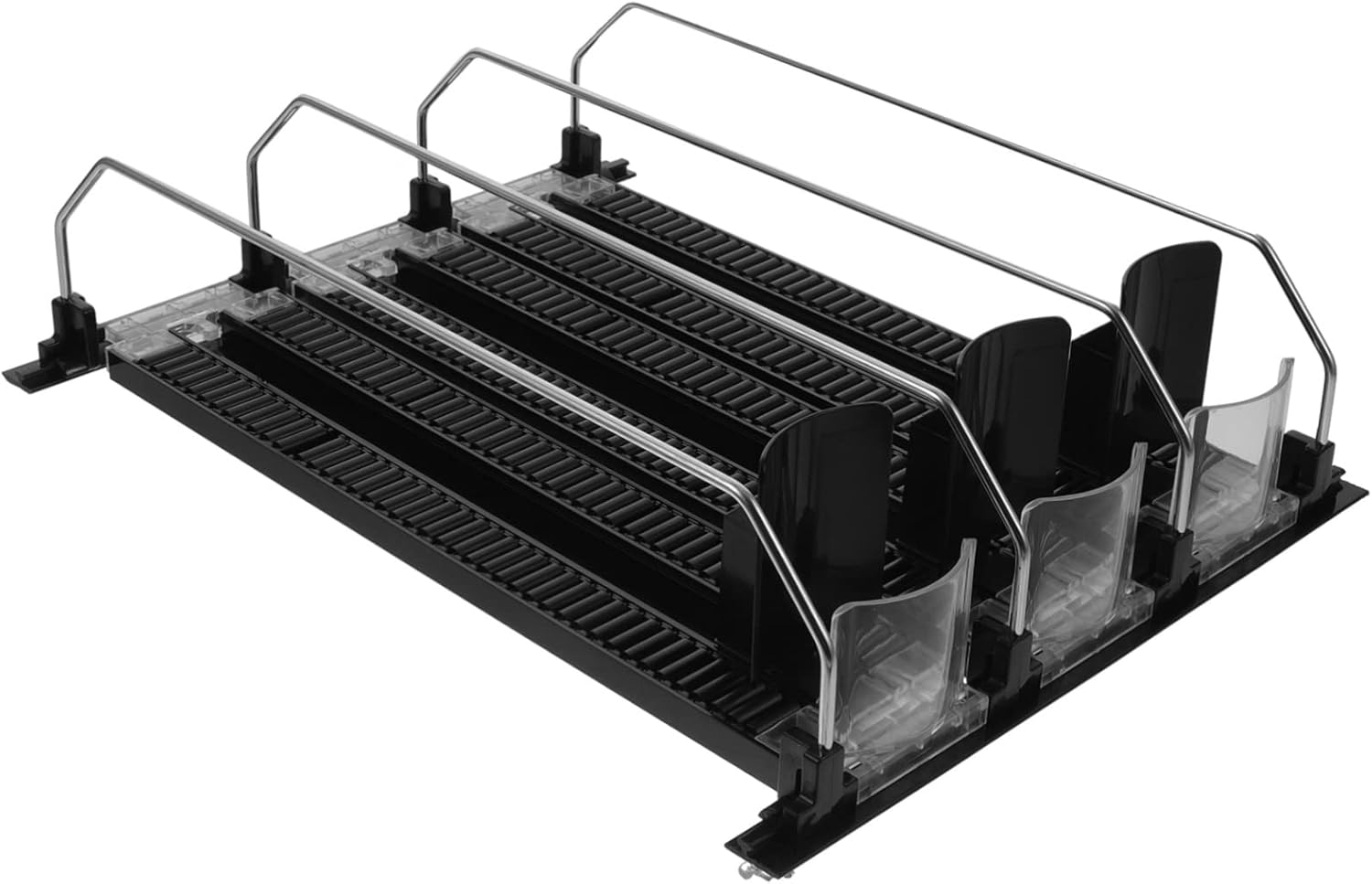 UPKOCH Dispensador automático de bebidas para nevera, mini refrigerador, organizador de botellas de agua para gabinete, empujador de bebidas,