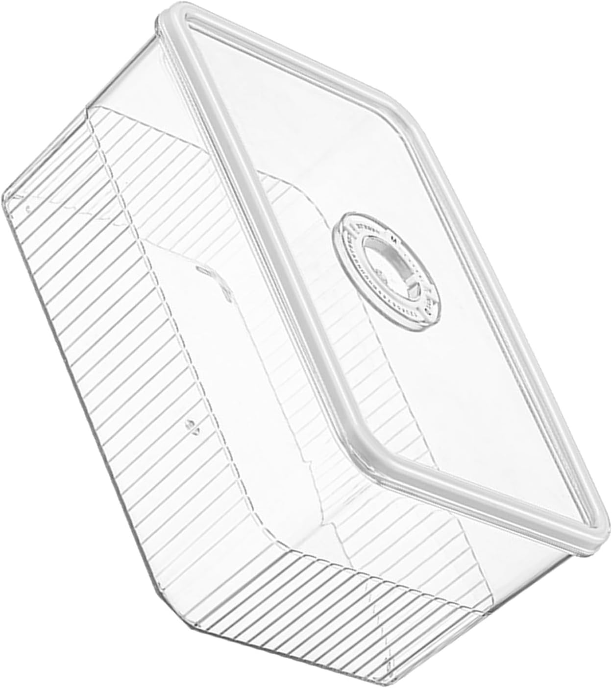 TOPINCN Contenedor de almacenamiento de frutas para refrigerador, caja de almacenamiento para refrigerador con tapa, plástico transparente sellado