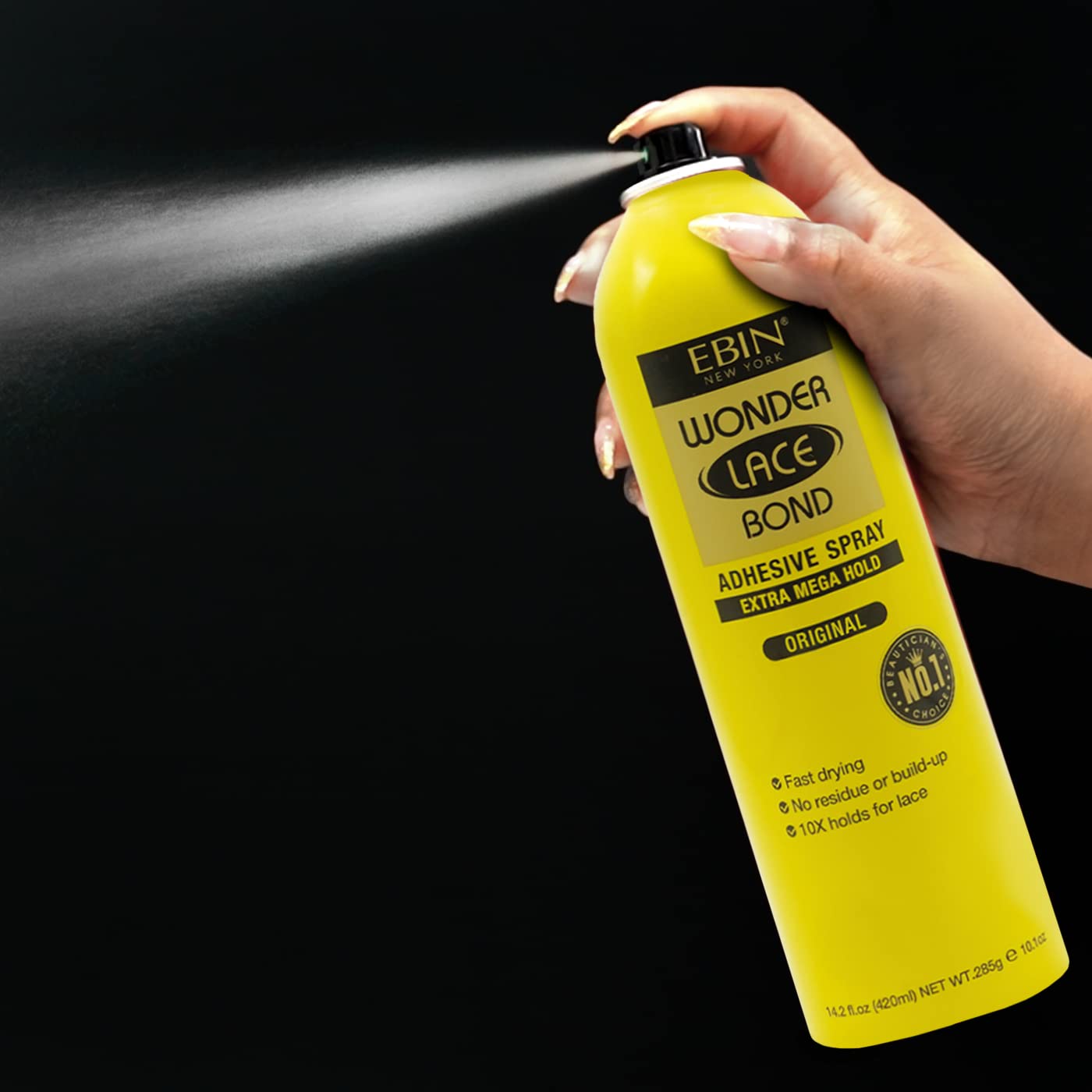 Wonder Lace Bond – Aerosol adhesivo original, paquete de 3 unidades  Extra Mega Hold 6.08oz 6.1 fl oz  Uso diario, secado rápido, sin residuos, sin