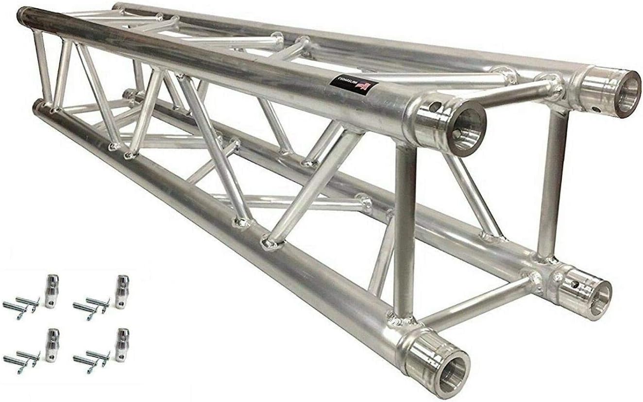 4.92 pies (4.9 ft) Aluminio 12″x12″ 11.417 inx11.417 in Caja Cuadrado Trussing Segmento. 0.079 in Pared Incluye 4 acopladores! Se adapta a todas las
