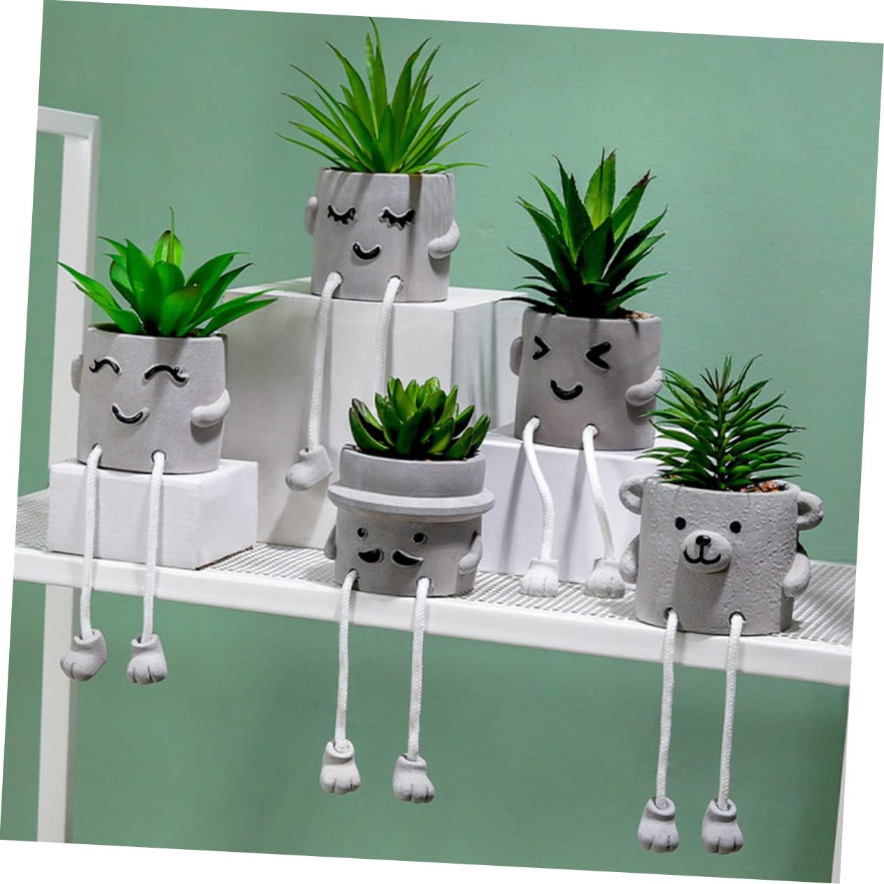 ARTIBETTER 3 piezas suculentas en maceta, plantas suculentas de imitación de aloe, suculentas de imitación de plástico en maceta, plantas suculentas