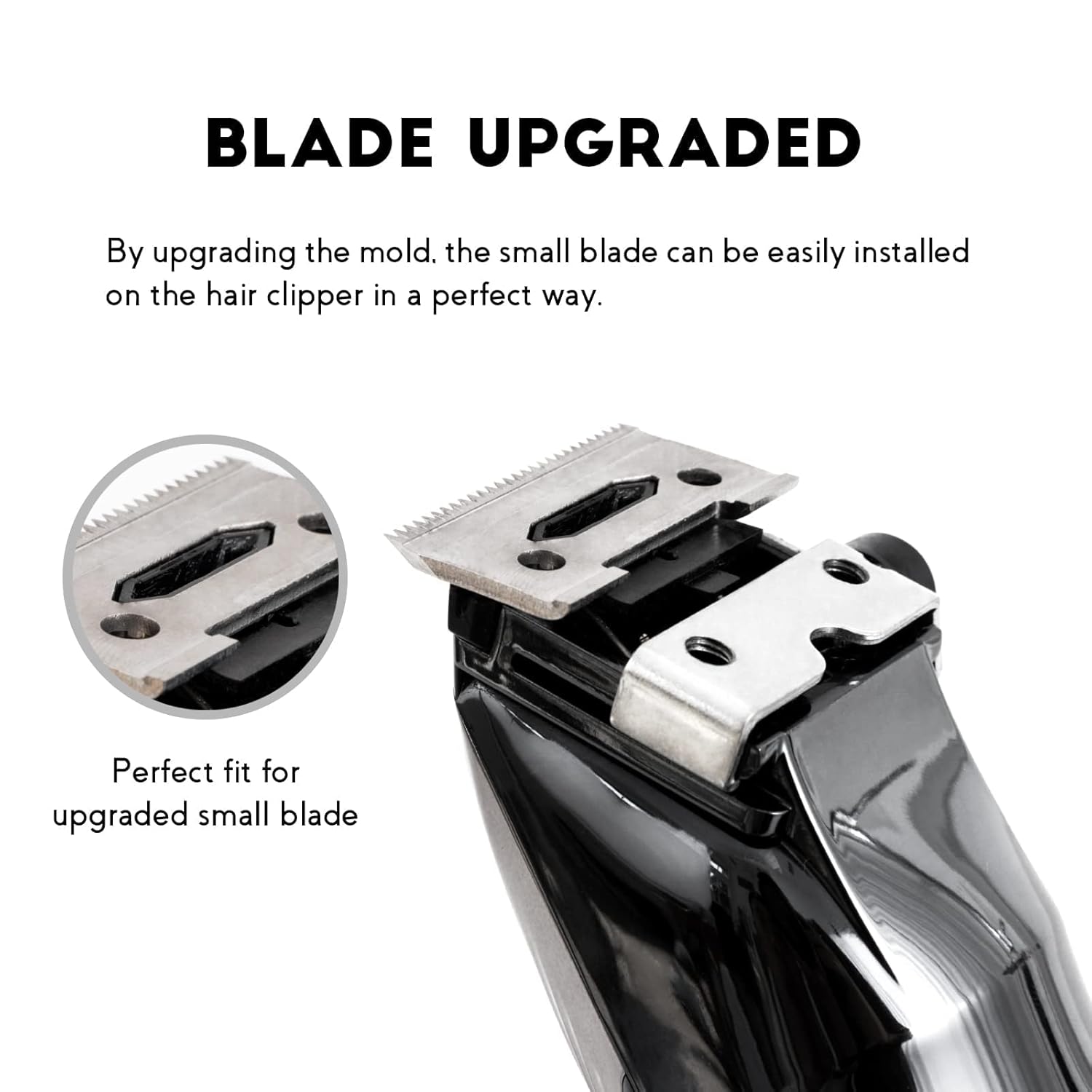 KBDS Cuchillas de repuesto para cortaúpers, pieza de cuchilla de precisión de 2 agujeros compatible con Wahl Magic ClipSuper
