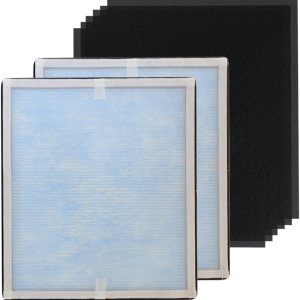 PUREBURG Paquete de 2 filtros de repuesto H13 True HEPA de alta eficiencia (con 6 prefiltros de carbono) compatible con Purafide XP280 purificador PUREBURG Paquete de 2 filtros de repuesto H13 True HEPA de alta eficiencia (con 6 prefiltros de carbono) compatible con Purafide XP280 purificador