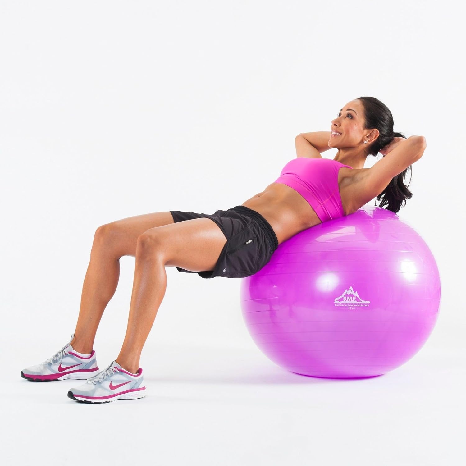 Black Mountain Products – Bola de estabilidad estática con bomba para ejercicios de montaña, 2000 libras