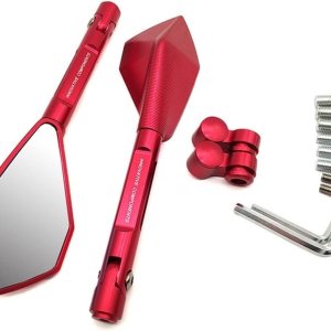 Mirror Motorcycle Rearview Mirror Moto Side Mirrors CNC Black For Kawasaki VERSYS 1000 Z1000 ZX10R ZX12R ZX6R Z650 Z900 Z800 (Color A-red, Size Mirror Motorcycle Rearview Mirror Moto Side Mirrors CNC Black For Kawasaki VERSYS 1000 Z1000 ZX10R ZX12R ZX6R Z650 Z900 Z800 (Color A-red, Size
