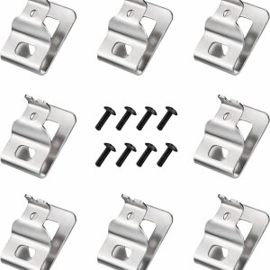 Juego de 8 clips para cinturón Dewalt-304 para herramientas de taladro de acero inoxidable con tornillos, compatible con Dewalt N268241 para Juego de 8 clips para cinturón Dewalt-304 para herramientas de taladro de acero inoxidable con tornillos, compatible con Dewalt N268241 para