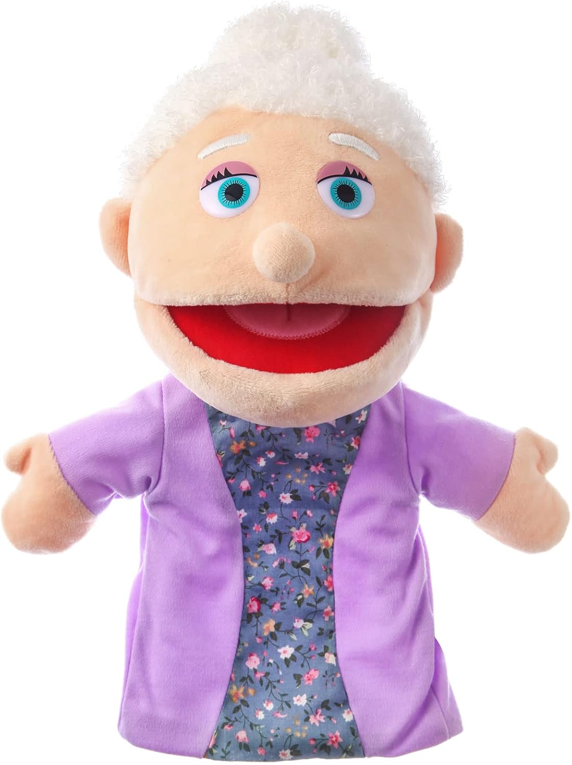 1 marioneta de mano familiar de 12 pulgadas, abuelos, mamá y papá, hermano y hermana, juguetes de marionetas de mano de peluche, marionetas de