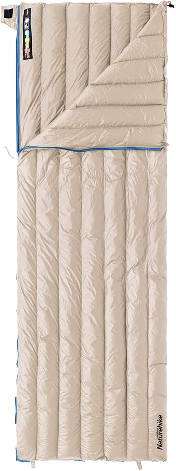 Naturehike Saco de dormir ligero compacto 800 relleno de plumón de ganso compacto para adultos al aire libre camping senderismo
