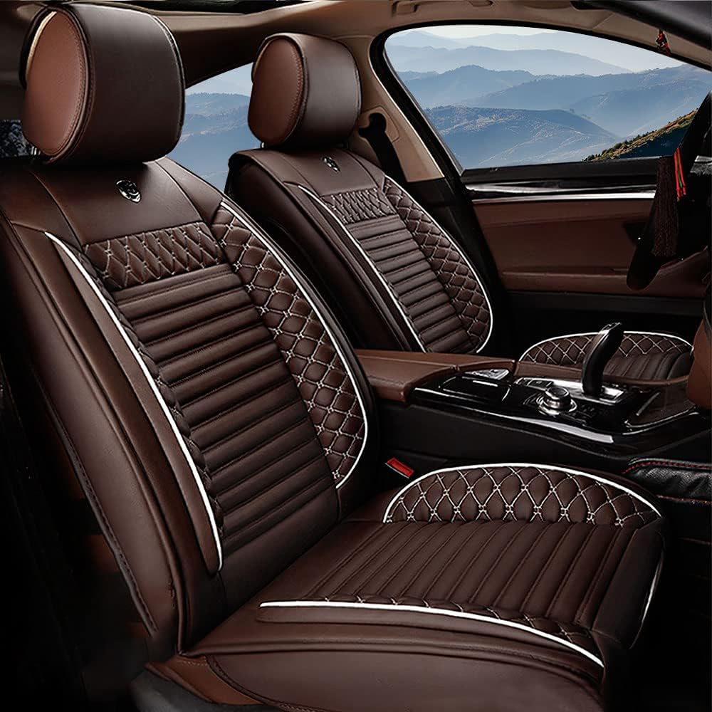 Funda para asiento delantero Cadillac CT4 CT5 CTS Escalade SRX XT4 XT5 XT6 2001-2025, fundas de asiento de coche compatibles con bolsas de aire,