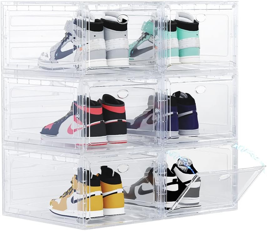 Caja de zapatos de plástico (XL transparente 6)