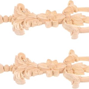 Abaodam 2 unids calcomanías de decoración de gabinete de madera Onlay Applique Armario Floral Onlay Muebles Centro de Apliques Puerta sin pintar Abaodam 2 unids calcomanías de decoración de gabinete de madera Onlay Applique Armario Floral Onlay Muebles Centro de Apliques Puerta sin pintar