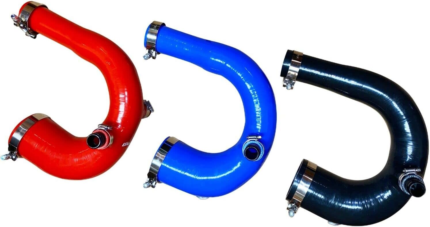 Compatible con RPM SxS  Compatible con Polaris RZR Compatible con Pro XP y Turbo R BLACK Silicone Intake J-Tube 2020-2022