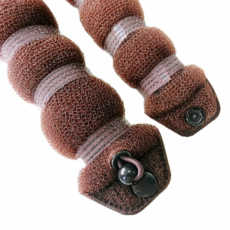 3 piezas Magic Hair Styler Donut Hair Bun Maker Styling Twist Ring Former Shaper Hair Trenzado Herramienta Rizador de Pelo Accesorio 1 Grande 2