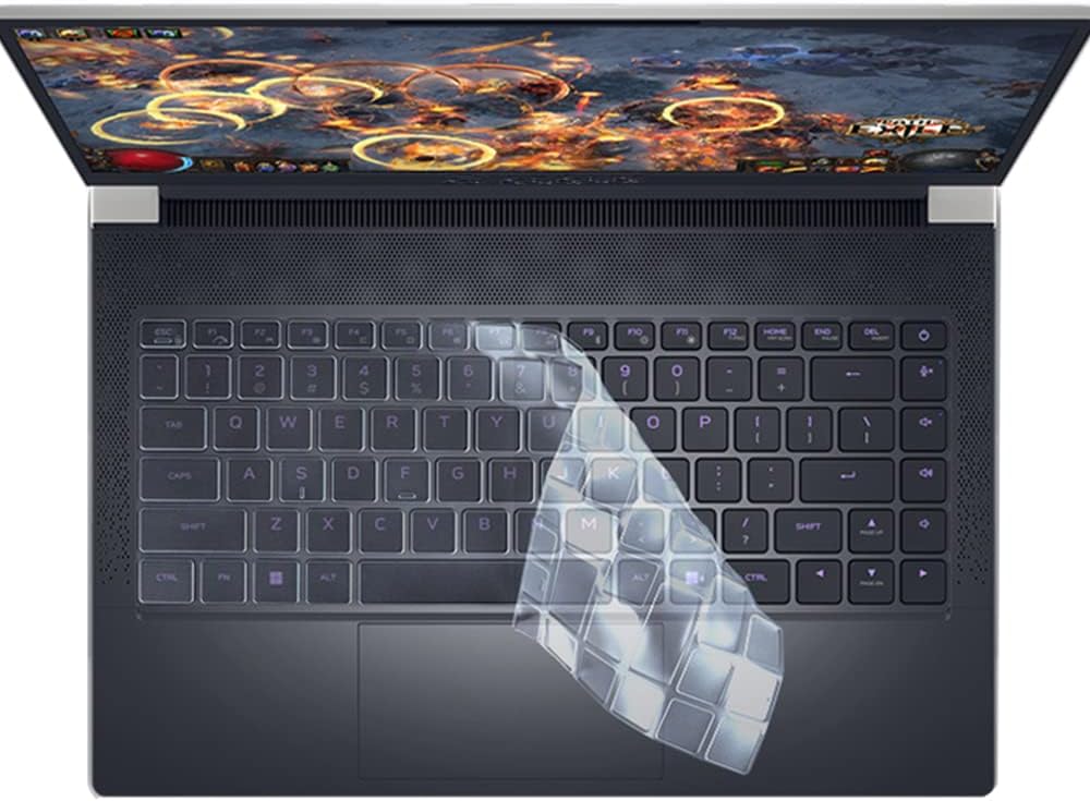Funda de teclado de TPU compatible con laptop para juegos Dell Alienware x14 R1 2022 de 14 pulgadas, accesorios para portátiles para juegos