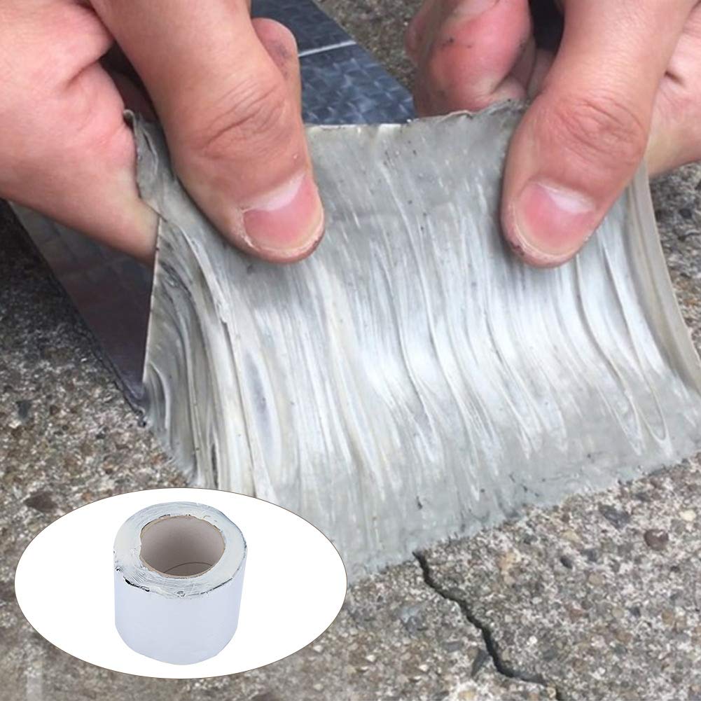 Cinta de reparación de techo, cinta de reparación de tubería impermeable multifuncional, cinta de sellado de cinta de calafateo de cocina, (0.047 in