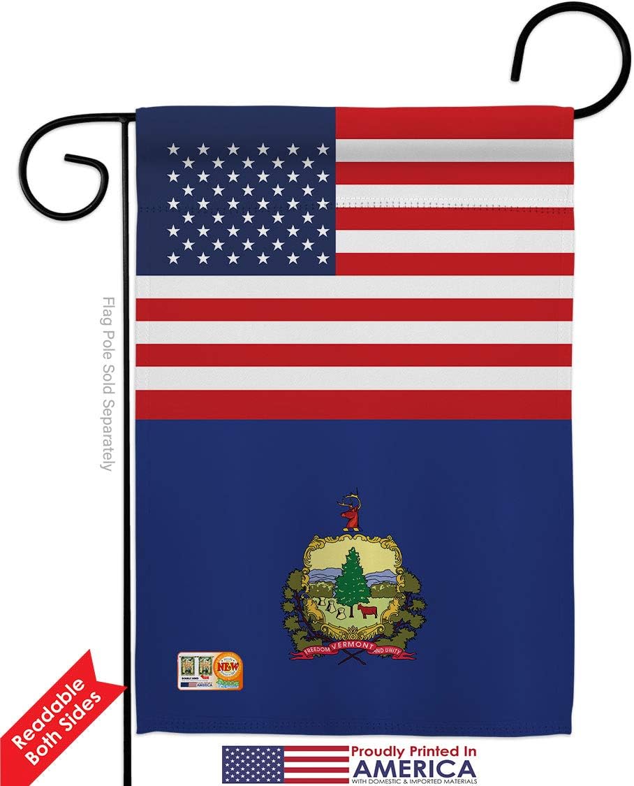 US Vermont Garden Flag Set Mailbox Hanger Americana States USA American Territories Republic Country Particular Area Small Decorative Gift Yard
