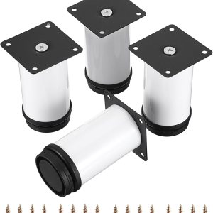OwnMy 4 patas de muebles de acero inoxidable de 4 pulgadas, elevadores de pies de muebles, patas de escritorio de metal pequeño, patas de sofá, OwnMy 4 patas de muebles de acero inoxidable de 4 pulgadas, elevadores de pies de muebles, patas de escritorio de metal pequeño, patas de sofá,